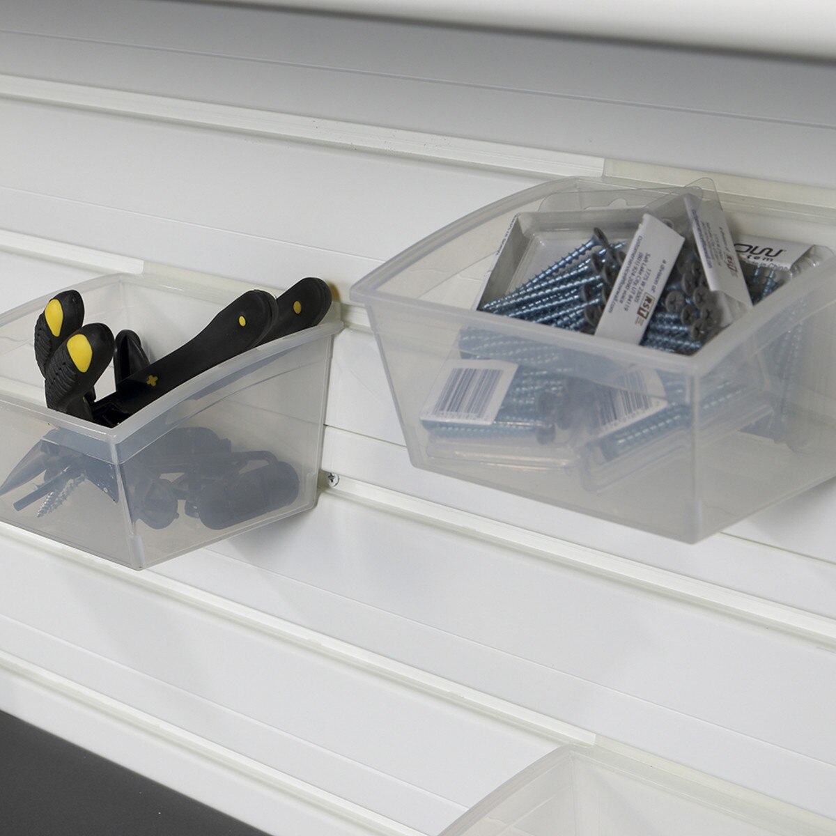 Flow Wall Small Hard Bins (5 Pack) - Clear