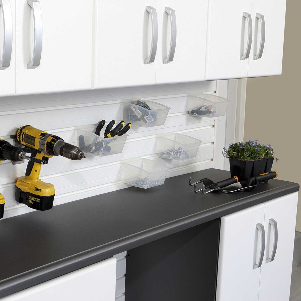 Flow Wall Small Hard Bins (5 Pack) - Clear