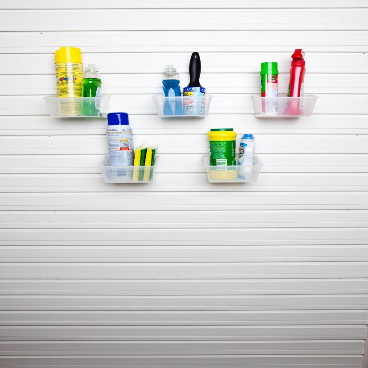 Flow Wall Small Hard Bins (5 Pack) - Clear