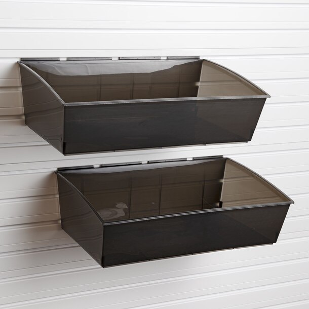 Flow Wall Jumbo Storage Hard Bin 2 Pack - Black