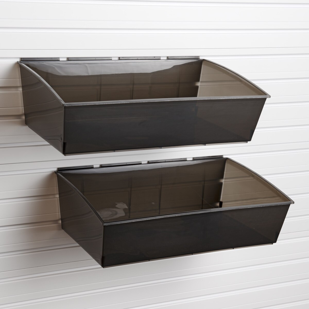 Flow Wall Jumbo Hard Bin (2 Pack) - Black