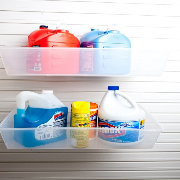 Flow Wall Jumbo Storage Hard Bin 2 Pack - Clear