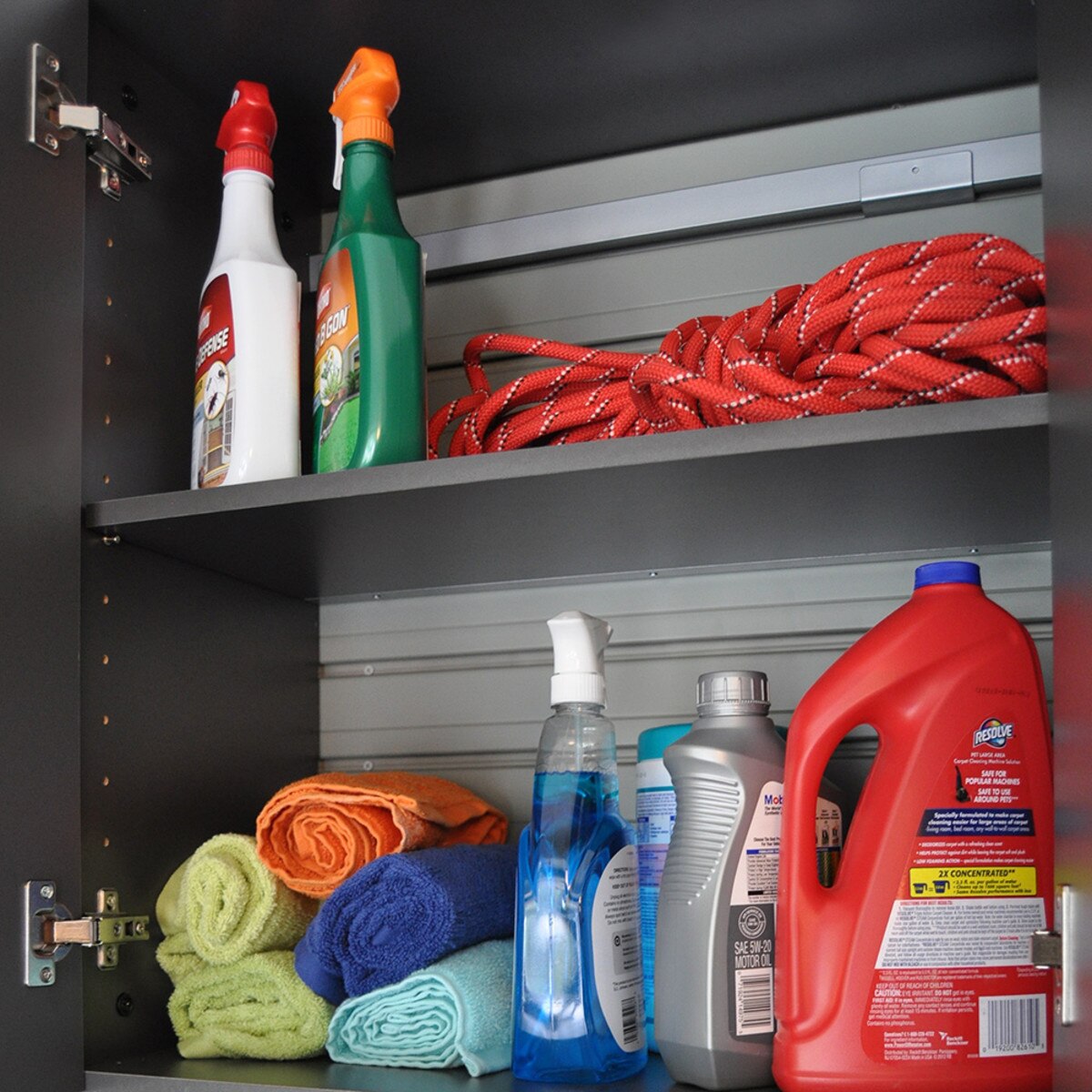 Flow Wall 7 Piece Deluxe Cabinet Storage Set - Silver