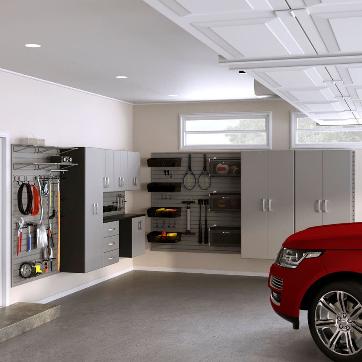 Flow Wall 9 Piece Master Workstation - Silver