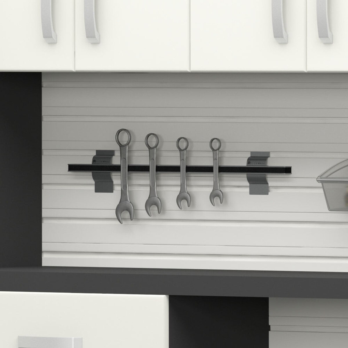 Flow Wall 9 Piece Master Workstation - White