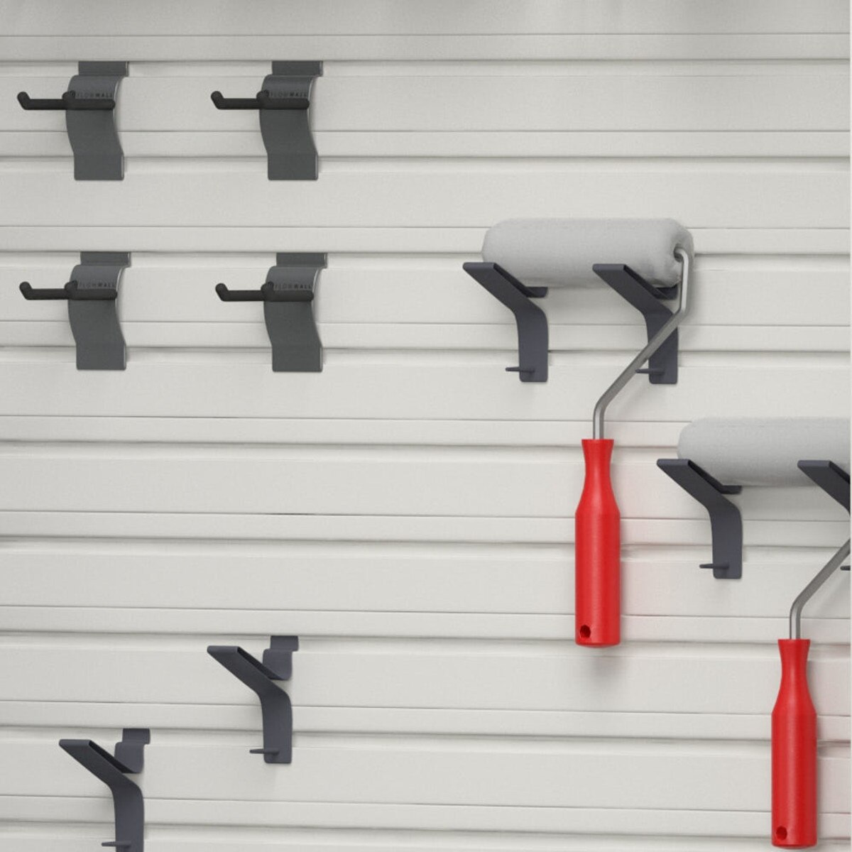 Flow Wall 9 Piece Master Workstation - White