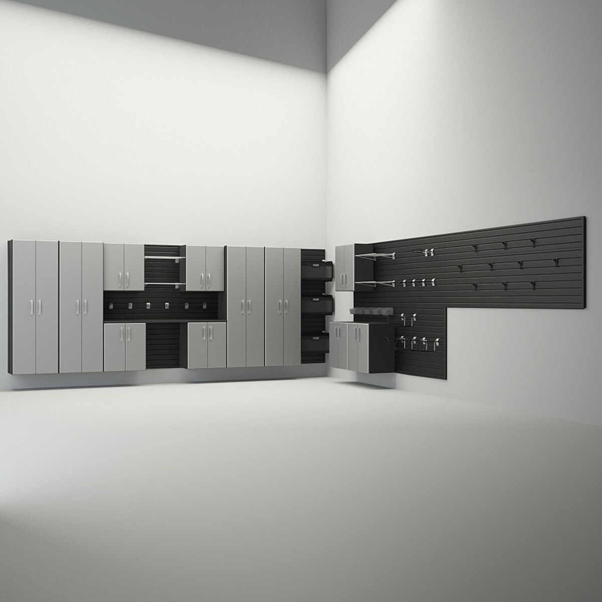 Flow Wall 12 Piece Dream Garage - Silver/Black