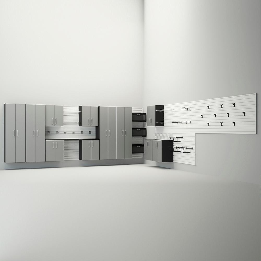 Flow Wall 12 Piece Dream Garage - Silver/White