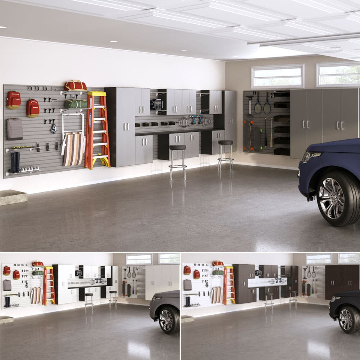 Flow Wall 14 Piece Dream Garage - Silver/Silver