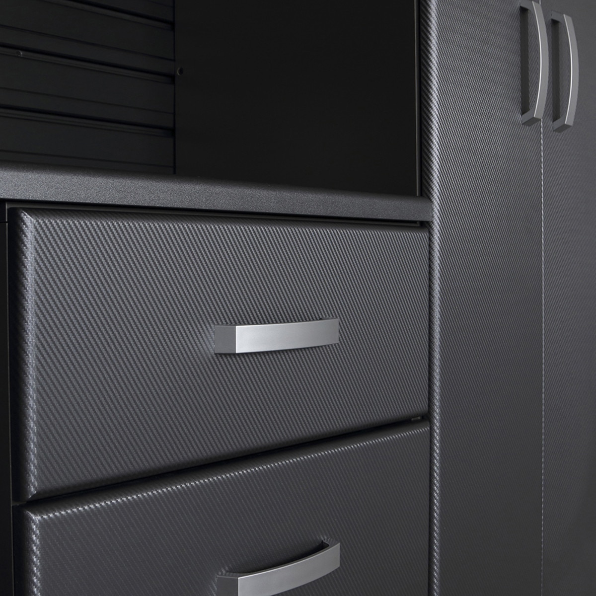 Flow Wall 9 Piece Jumbo Cabinet Storage Set - Graphite/Black