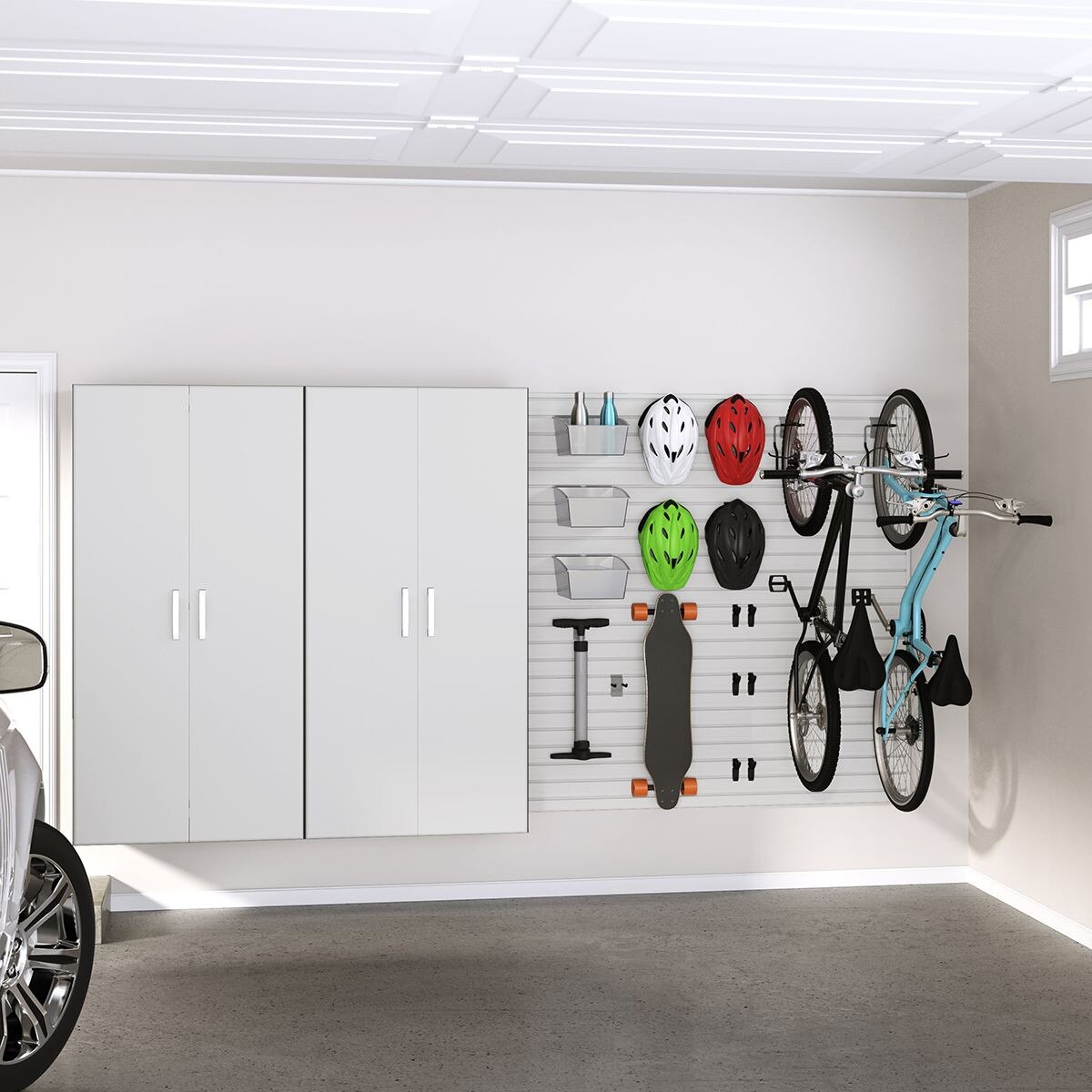 Flow Wall Jumbo Locker and Bike Storage - White