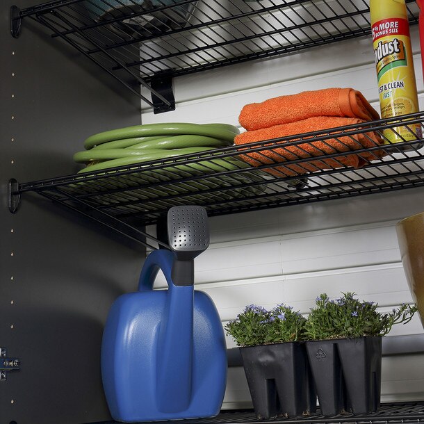10 Piece Slatwall Panel, Jumbo Cabinet & Workstation Storage Set - Silver Slatwall / Silver Cabinets