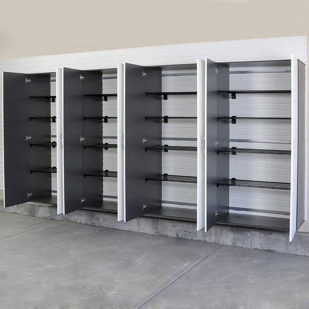 4pc Jumbo Cabinet Storage Center - Silver