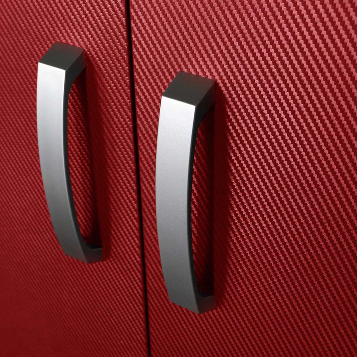 Flow Wall 3 Piece Tall Cabinet Storage Set - Black / Red Carbon