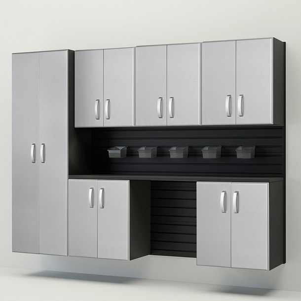 7pc Cabinet Storage Set - Black/Platinum Carbon