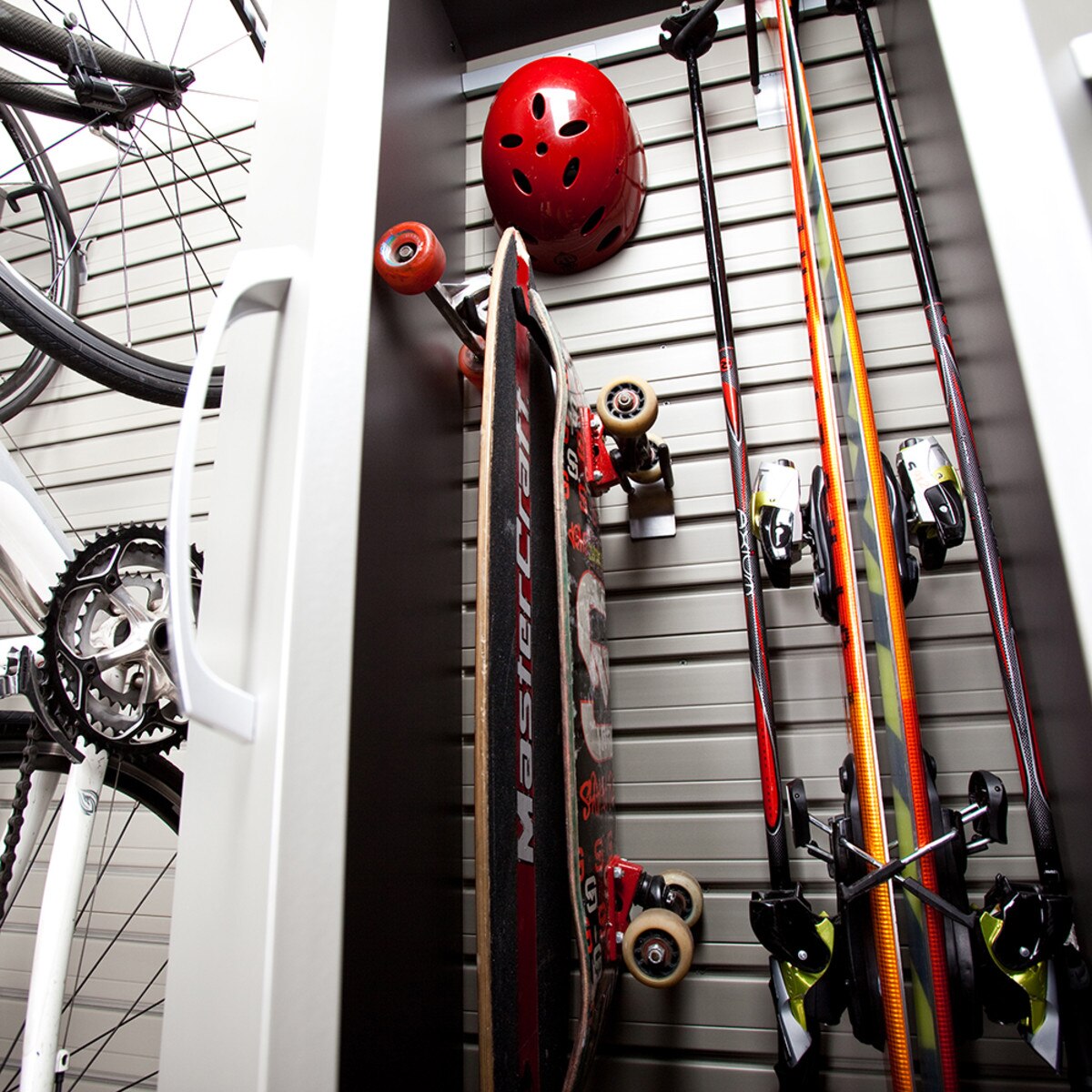 Flow Wall 5 Piece Complete Storage Cabinet Set - White