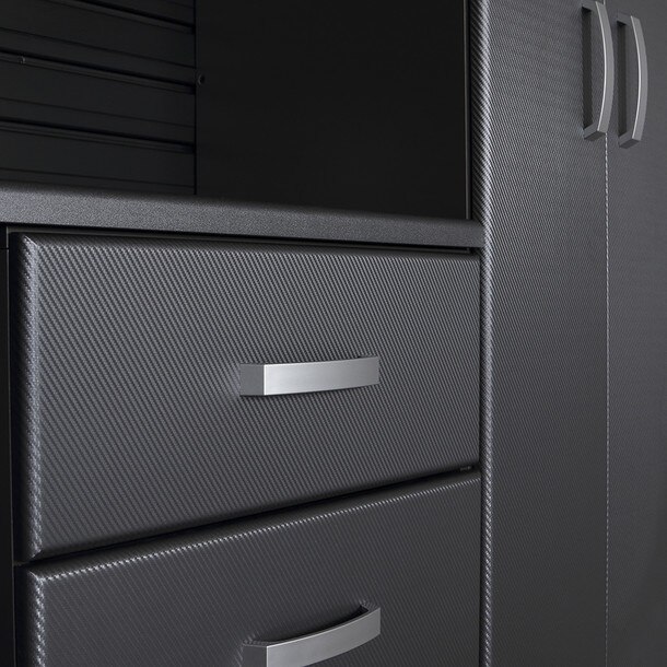 Flow Wall 8 Piece Cabinet Set - White/Graphite