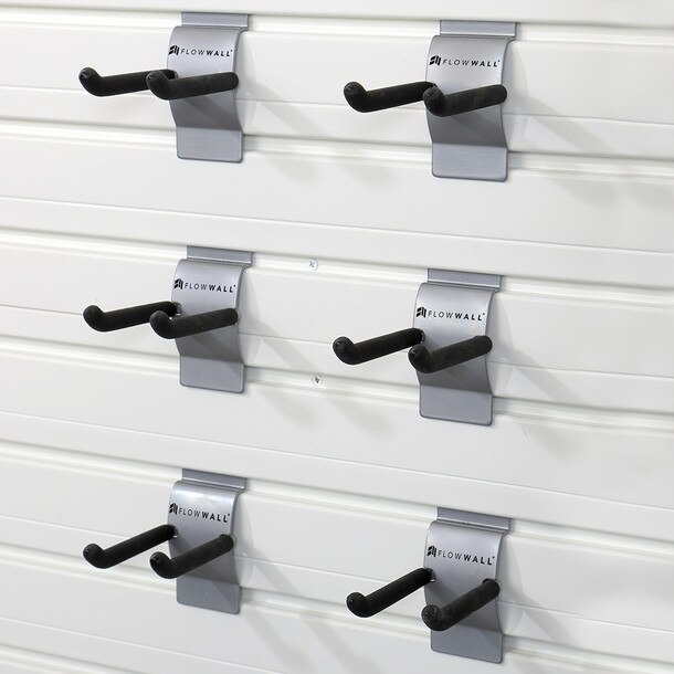 Flow Wall 4" Short Storage Hook 6 Pack