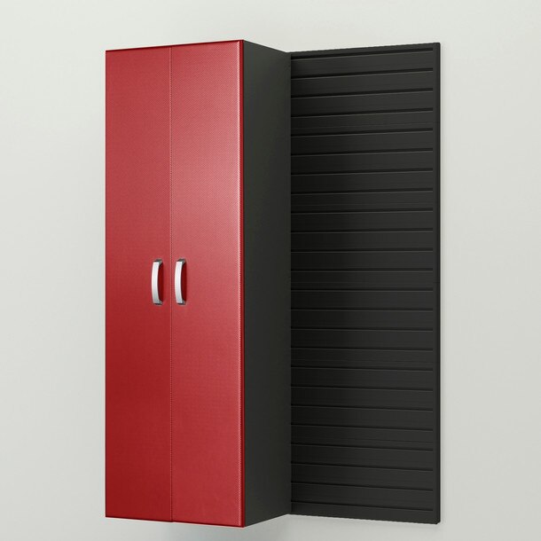 Flow Wall Tall Storage Cabinet - Red Carbon Cabinet