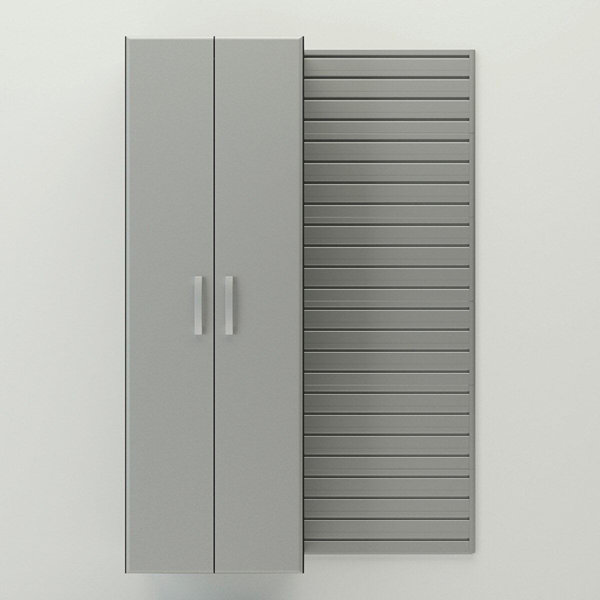 Flow Wall Tall Cabinet - Silver