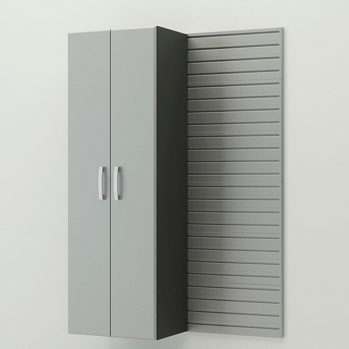 Flow Wall Tall Cabinet - Silver