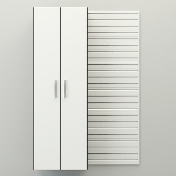 Flow Wall Tall Storage Cabinet - White Cabinet