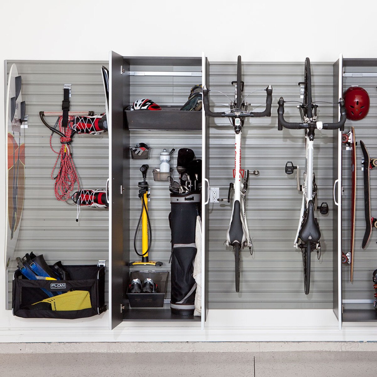 Flow Wall Tall Cabinet - White