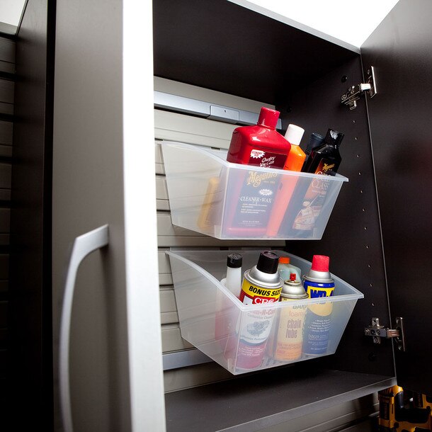 Flow Wall Top Storage Cabinet - Graphite Carbon Cabinet