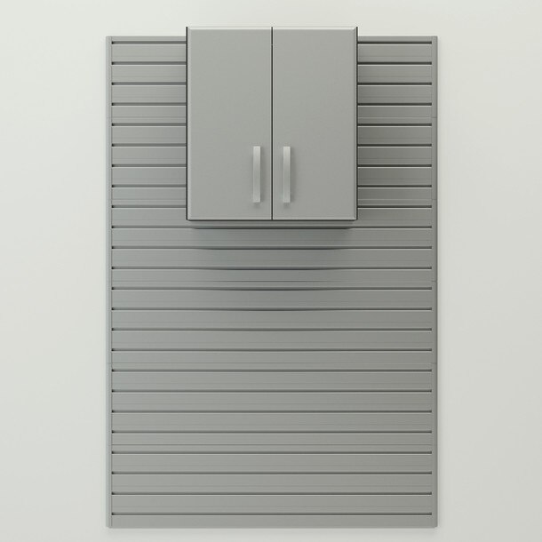 Flow Wall Top Storage Cabinet - Silver Cabinet