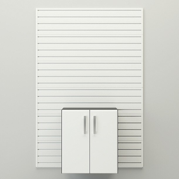 Flow Wall Base Storage Cabinet - White Cabinet