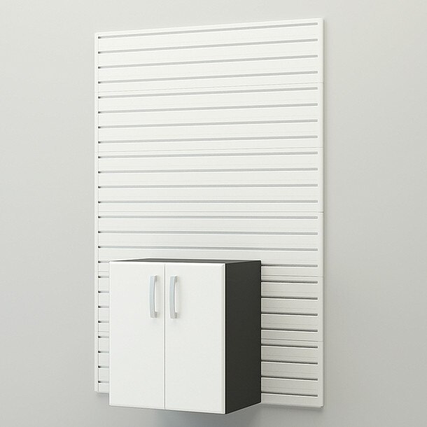 Flow Wall Base Storage Cabinet - White Cabinet