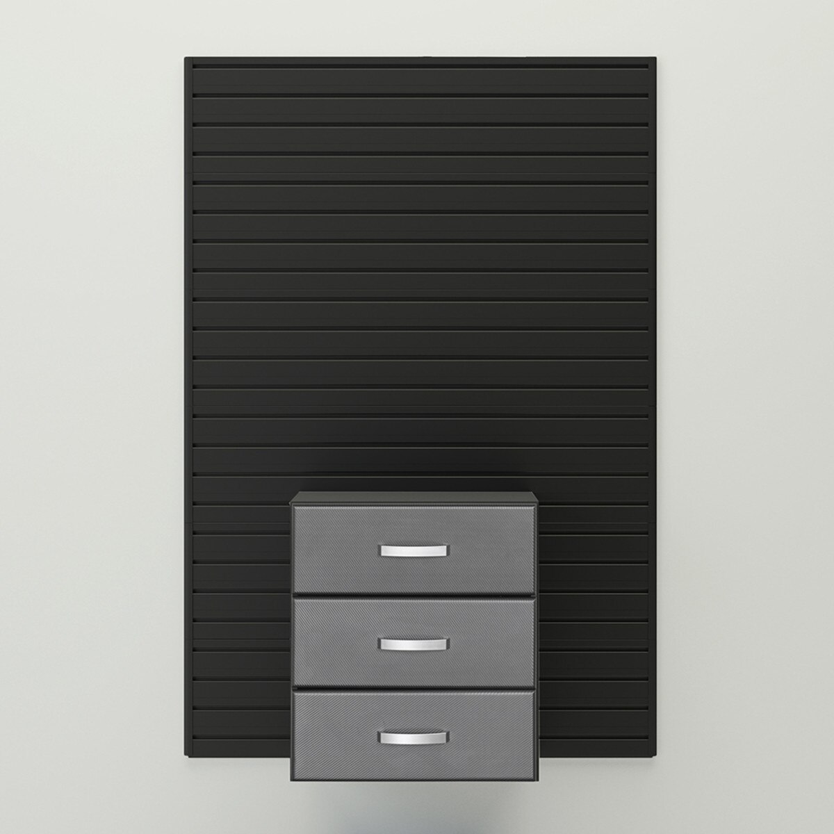 Flow Wall Complete 3 Drawer Cabinet - Graphite