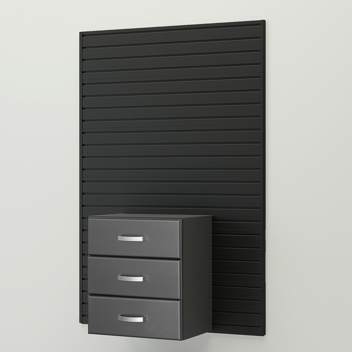 Flow Wall Complete 3 Drawer Cabinet - Graphite