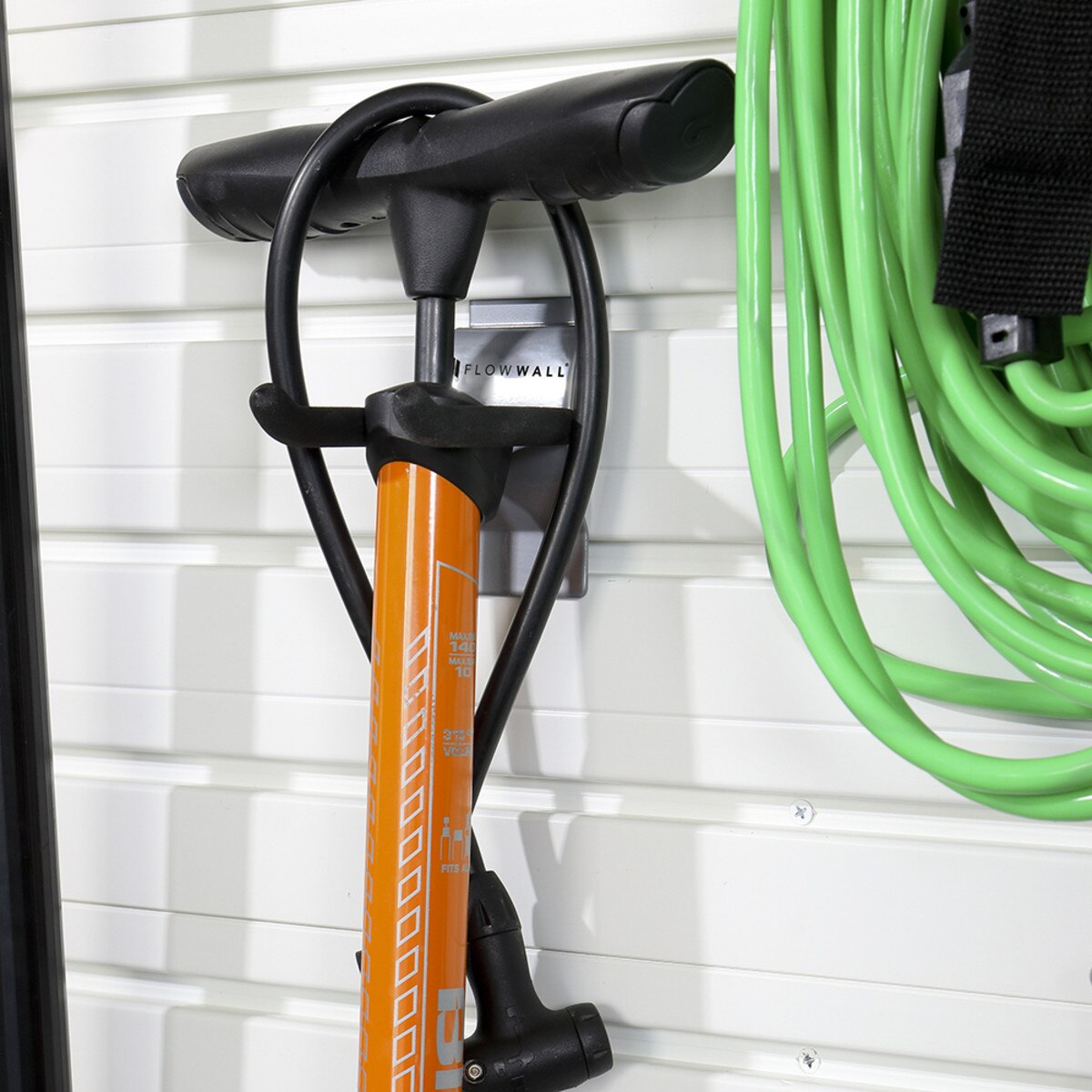 16 Piece Slatwall Panel, Shelf & Hook Storage Set - Black Slatwall