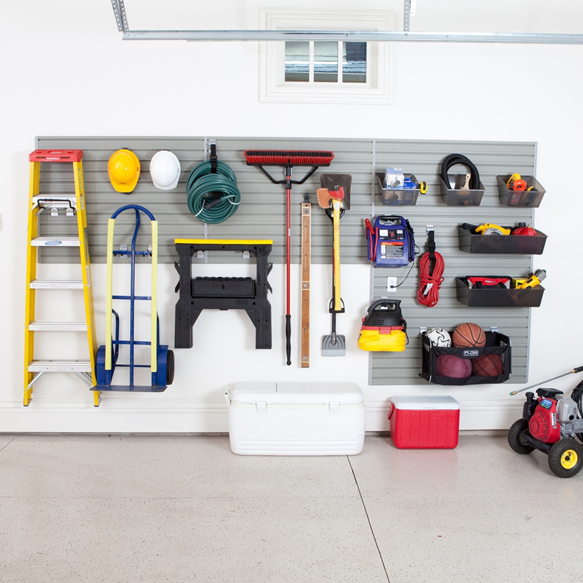 Flow Wall Garage and Hardware Storage Set - Silver