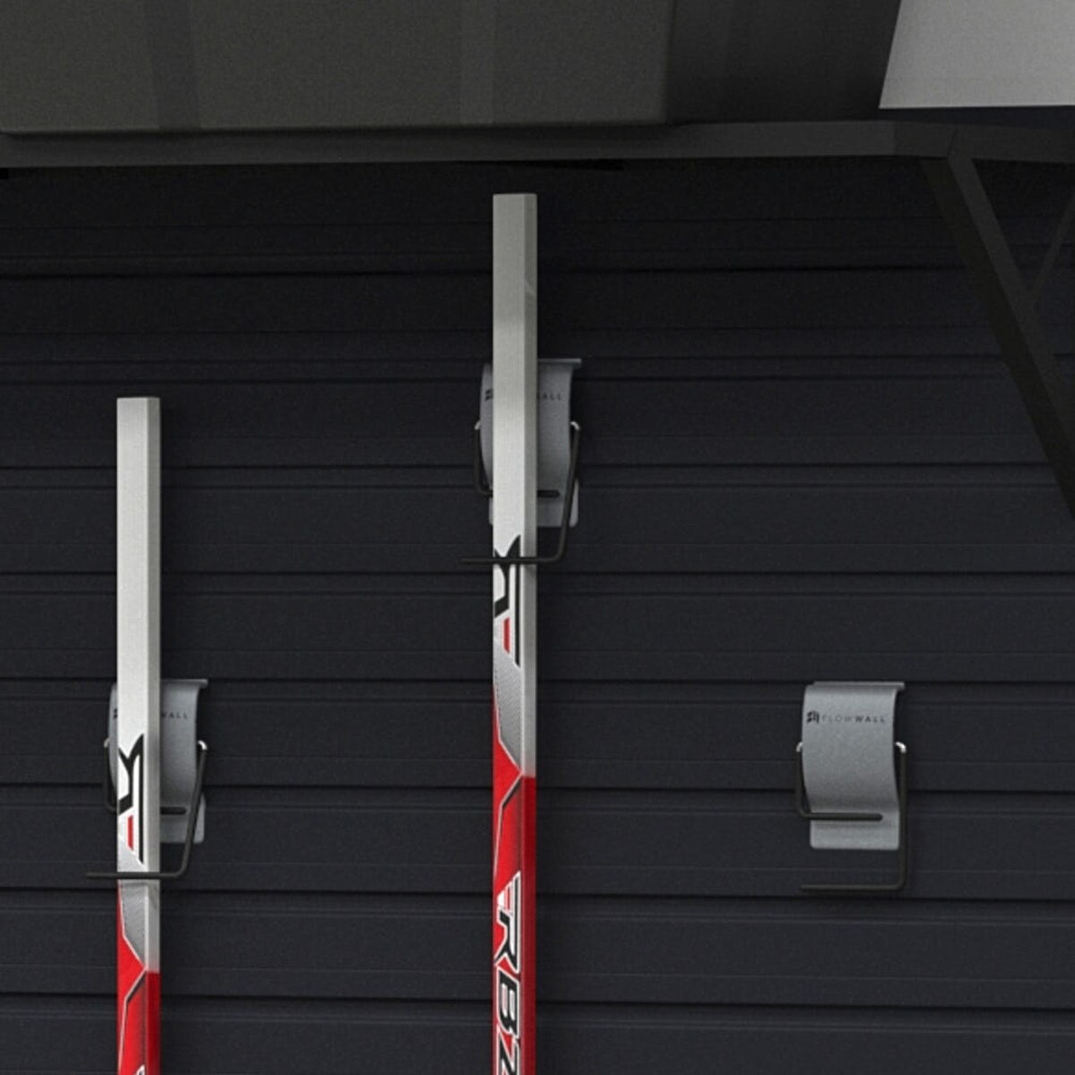 14 Piece Slatwall Panel, Heavy Duty Shelf, Bin, Hook Storage Set - Black Slatwall