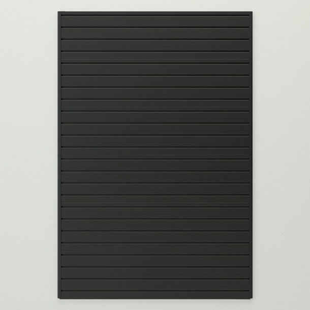 Flow Wall 24 sq. ft. Slatwall Panel Pack - Black