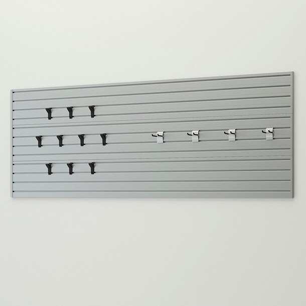 Flow Wall Hook and Panel Starter Set - Silver