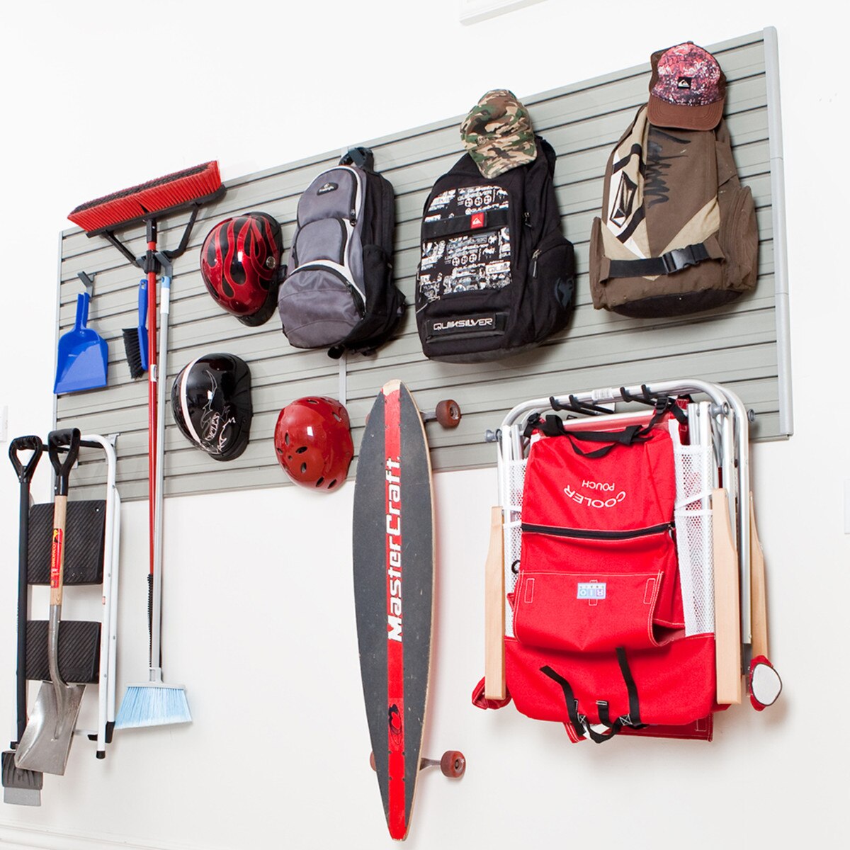 Flow Wall Hook and Panel Starter Set - Silver