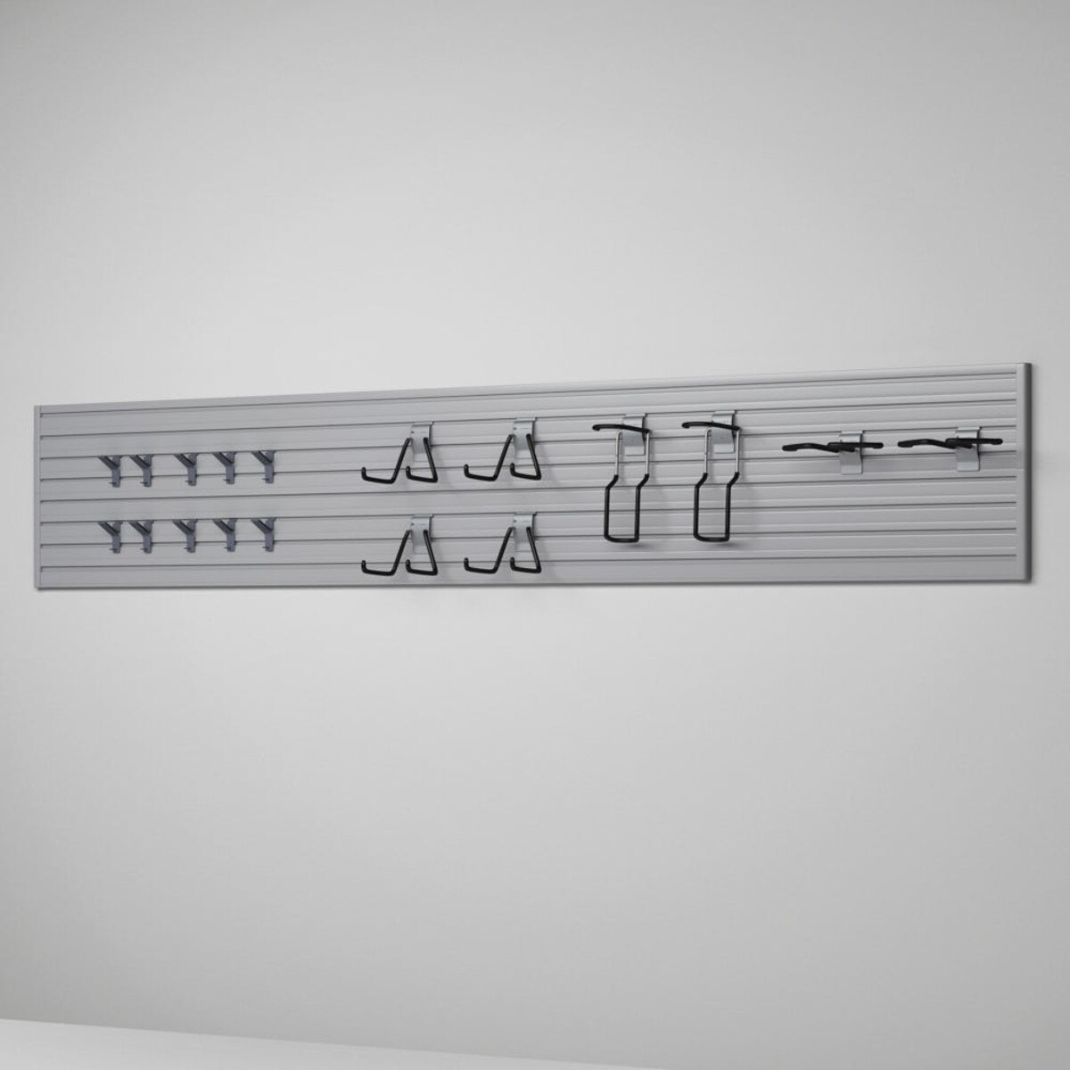 Flow Wall Sports Hook and Panel System - Silver