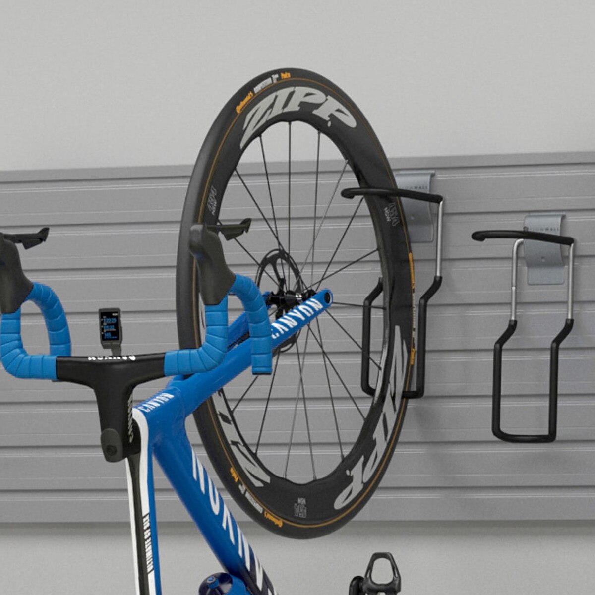 Flow Wall Sports Hook and Panel System - Silver