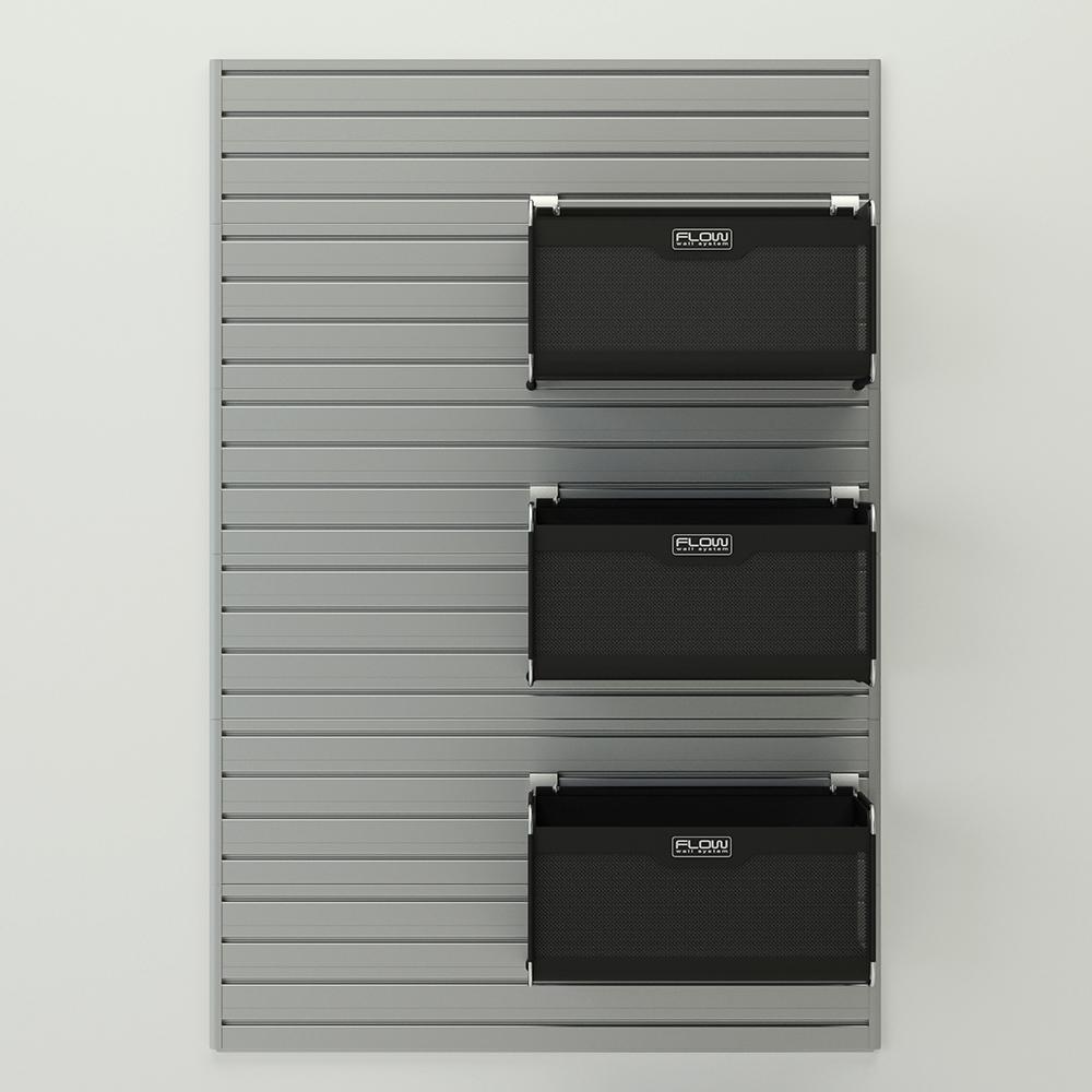 Flow Wall Soft Bin Combo (3 Pack) - Silver