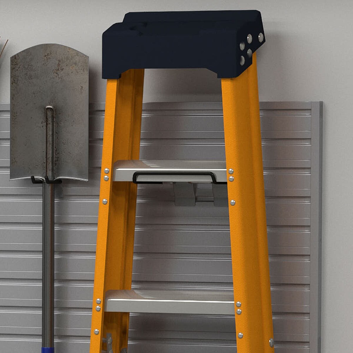 13 Piece Slatwall Panel, Bin & Hook Storage Set - Silver Slatwall