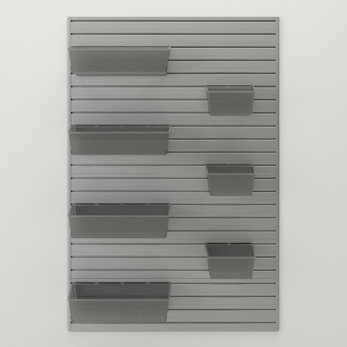 Flow Wall Hard Bin Starter Set - Silver