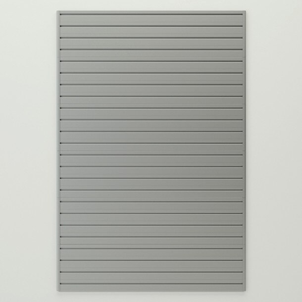 Flow Wall 24 sq. ft. Slatwall Panel Pack - Silver