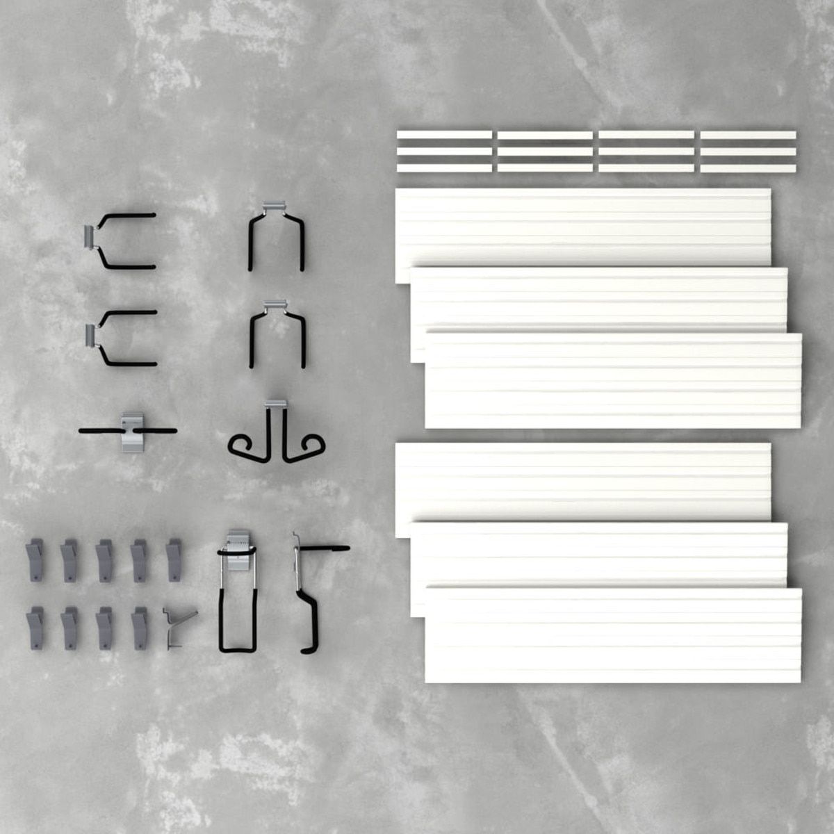 Flow Wall Sports Hook and Panel System - White