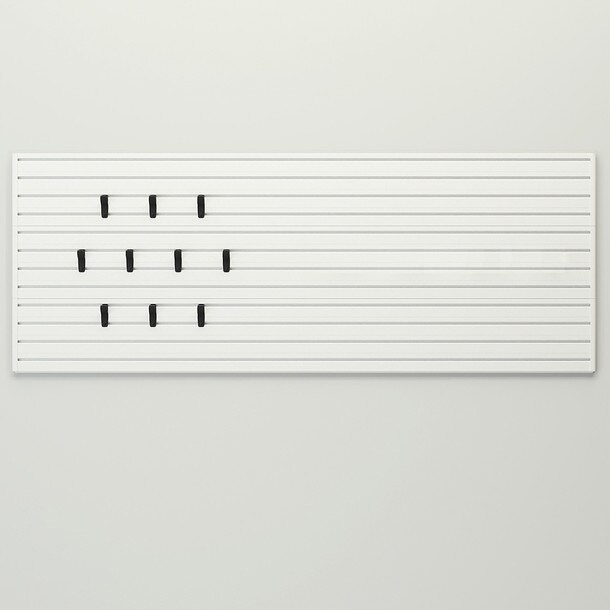 Flow Wall X-Hook and Panel Starter Set - White