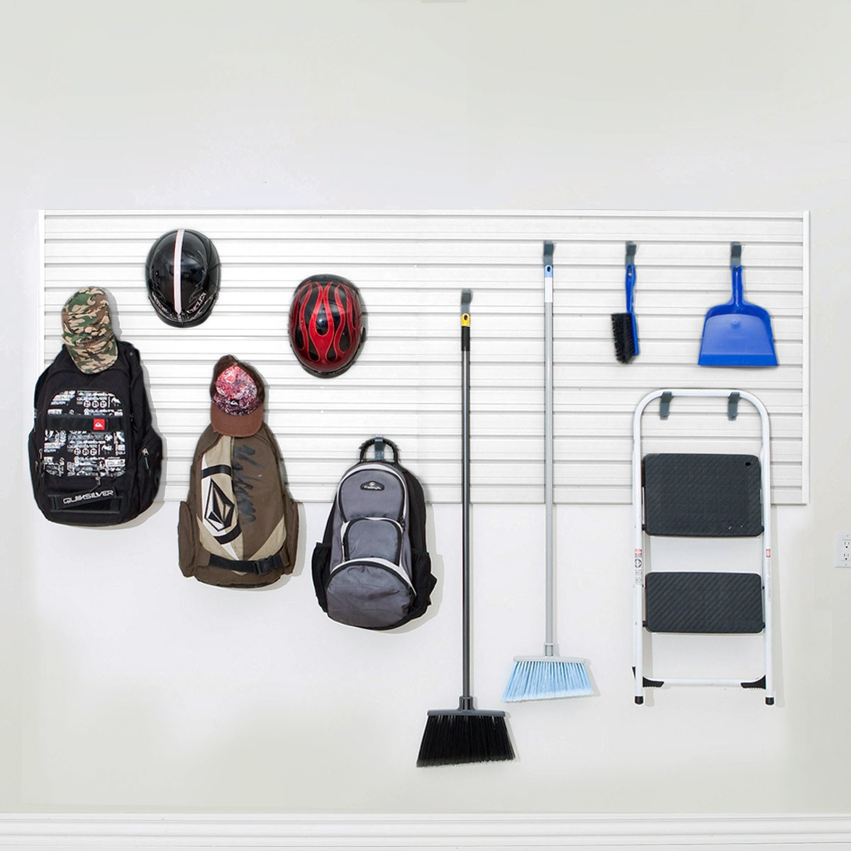 Flow Wall X-Hook and Panel Starter Set - White