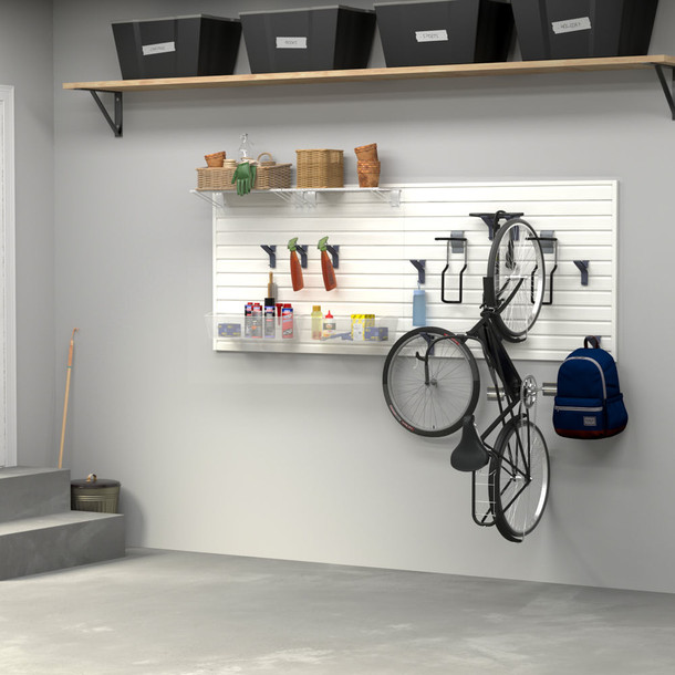 17 Pc Bike and Bin Basic Storage Set - White