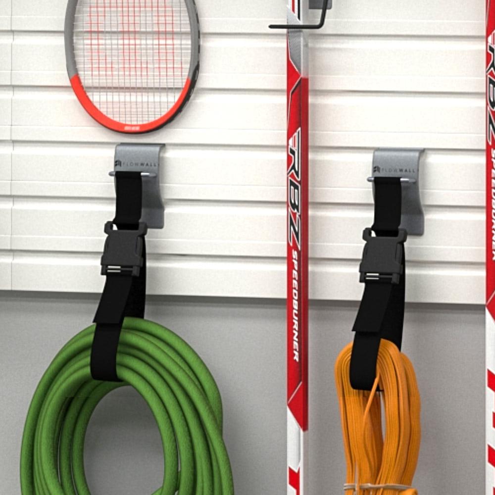 14 Piece Slatwall Panel, Heavy Duty Shelf, Bin, Hook Storage Set White Slatwall